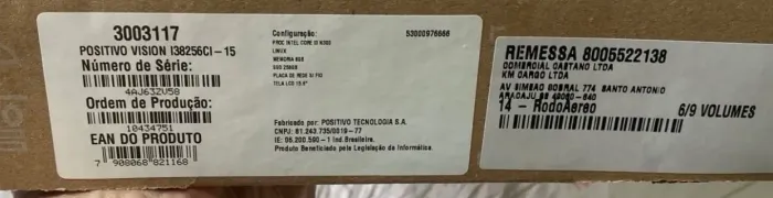 Notebook Novo Na caixa - nunca usado