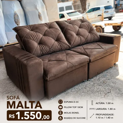 Sofá Retrátil Malta