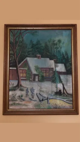 Quadro belíssimo pintado à mão 