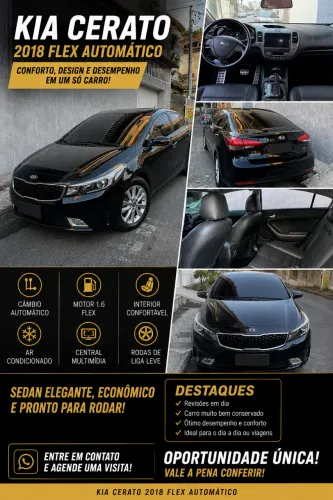 Kia Motors Cerato 1.6 16V Flex Aut. 2018