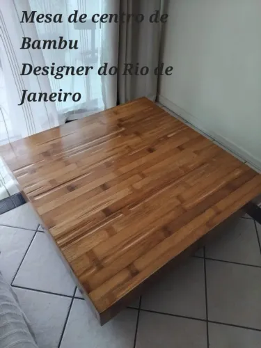 Mesa de centro de bambu