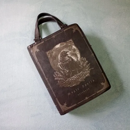 Bolsa Livro Magic Spells Notebook (Bolsa Gótica) 28cm comprim. x 35cm altura x 10cm larg.