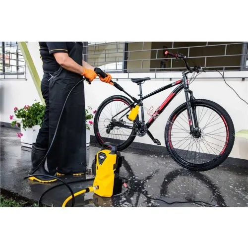Lavadora de alta pressão potente compacta 1200w porta detergente  lav 1300 vonder