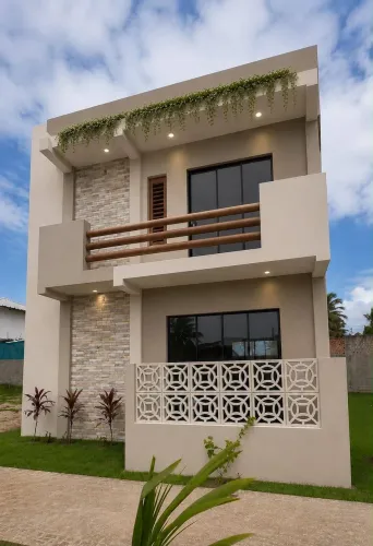 Recanto das Primaveras: Casas NOVINHAS com vista ao mar!