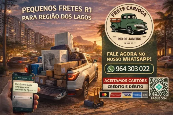 Pequenos Fretes e Carretos Rio de Janeiro para Região dos Lagos RJ