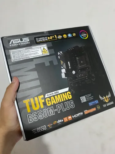 Placa mãe Asus TUF B550m plus Gaming P/amd Am4 4xddr4 Matx