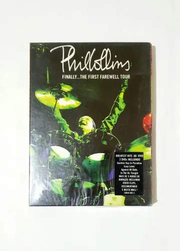 DVD DUPLO PHIL COLLINS FINALLY THE FIRST FAREWELL SHOW AO VIVO
