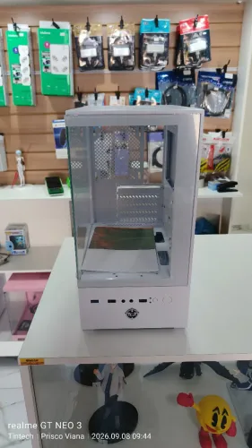 GABINETE GAMER TGT LEGION BRANCO MINI TOWER VIDRO TGT-LGN-WH