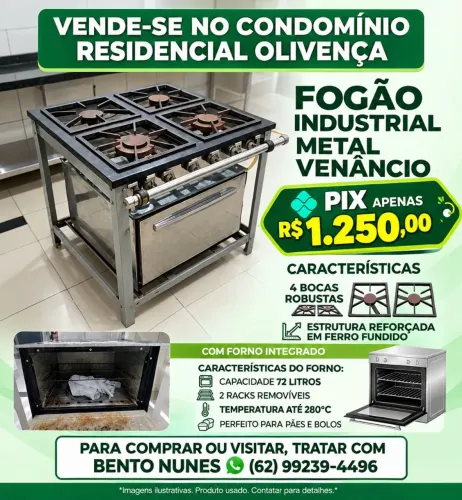 Fogão industrial ótimo estado