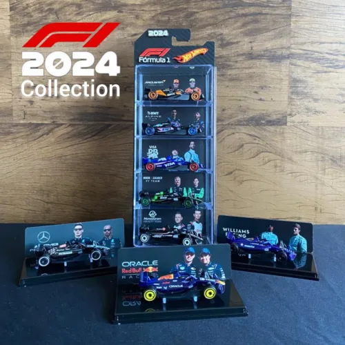 Conjunto de expositores para carrinhos hot Wheels FÓRMULA 1 2024