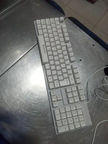 Teclado hoopson branco 