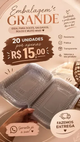 Embalagem grande para alguma festividade