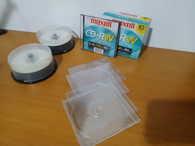 CD'S E DVS'S PARA GRAVAÇÃO.