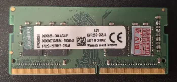 Vendo (PENTE DE MEMÓRIA KINGSTON NOTEBOOK / DDR4 8GB 2666)
