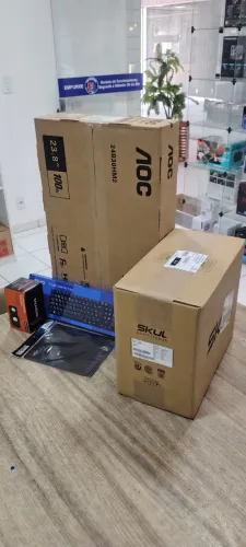 Computador Completo Intel Core i5 8gb Ssd 256gb +Monitor 24P Aoc - Loja Fs