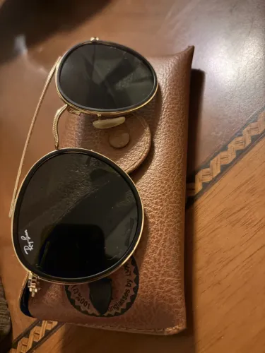 Óculos de sol Rayban modelo ROUND DOUBLE BRIDGE
