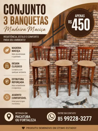 Lindas banquetas 