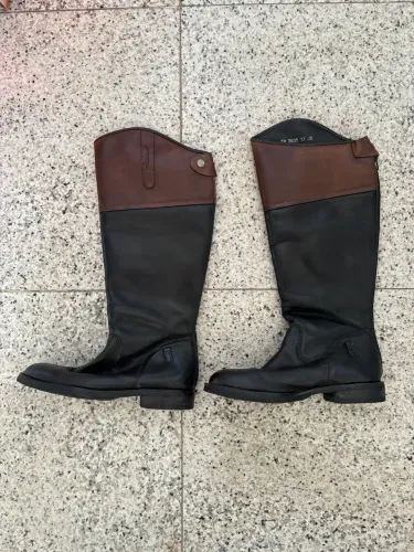 BOTA DE HIPISMO 100% COURO TAM 37 FEMININO