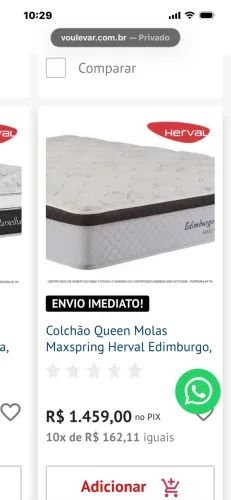 colchão e box tamanho queen