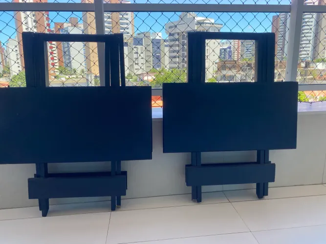 Mesa Dobrável de Madeira 70x70 cm