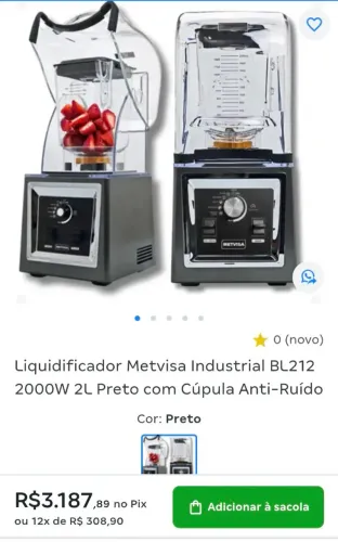 Liquidificador profissional metavisa