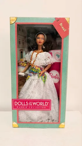 Boneca Barbie Dolls of the World Brasil Negra Baiana