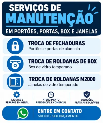 Manutenção em esquadrias