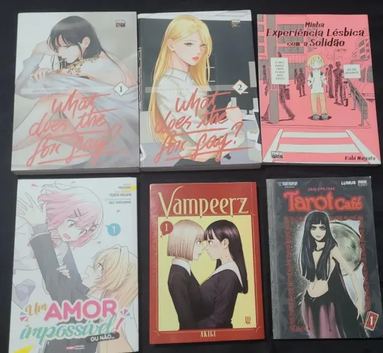 COLEÇÃO MANGÁS YURI (brinde Tarot Café)