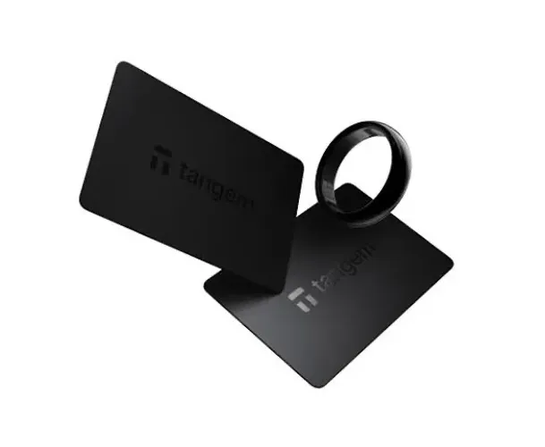 Tangem Ring Original Tamanho 9 (US) + 2 Cartões Backup | Hardware Wallet NFC