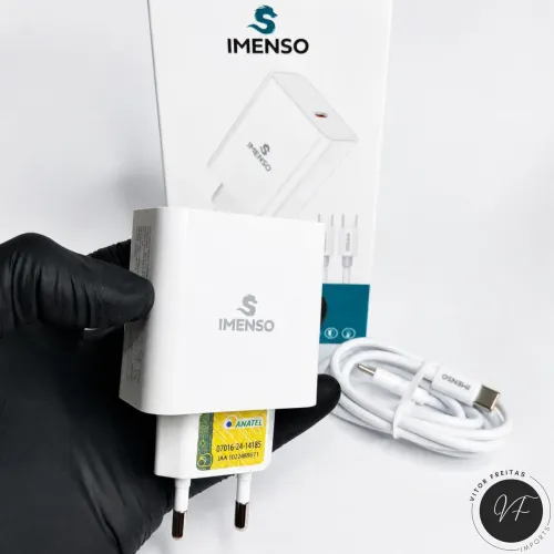 Carregador Turbo 100W Tipo-C | Entrega Grátis em VCA