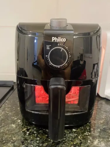 Air Fryer Philco 4L Revestimento Redstone e Visor - Fazemos Entrega
