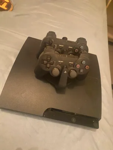 Playstation ps3 com Jogos e Controles