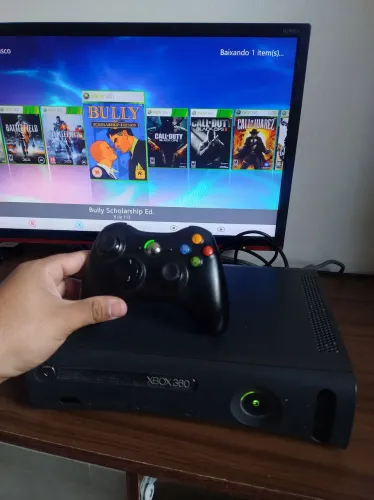 Xbox 360 fat elite relíquia 750 giga ourora
