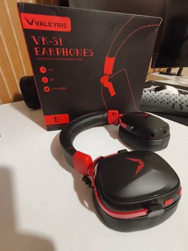 Headset Gamer Valkyrie VK-S1 Wireless 2.4G + Bluetooth 5.3 + 3.5mm