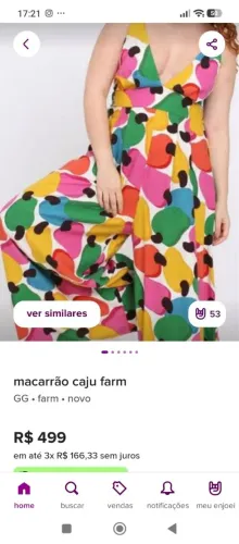 Macacão farm linho