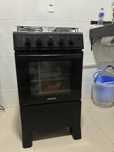 Fogão Itatiaia 4 Bocas Star Clean New Preto