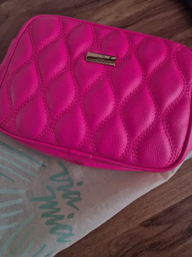 Bolsa Tiracolo Rosa Matelassê