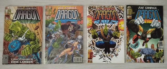 HQ Quadrinhos The Savage Dragon (Minissérie Completa em 4 Volumes)
