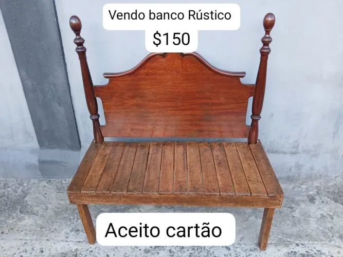 Banco rústico  de cabeceira 