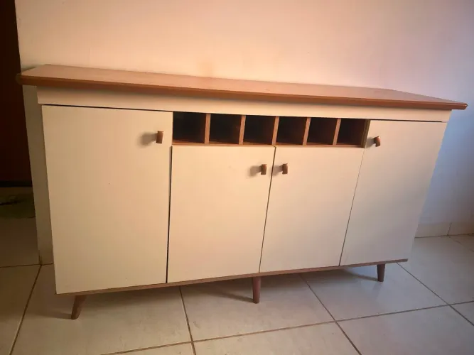 ARMÁRIO APARADOR BUFFET+ RACK - FAÇO ENTREGA.