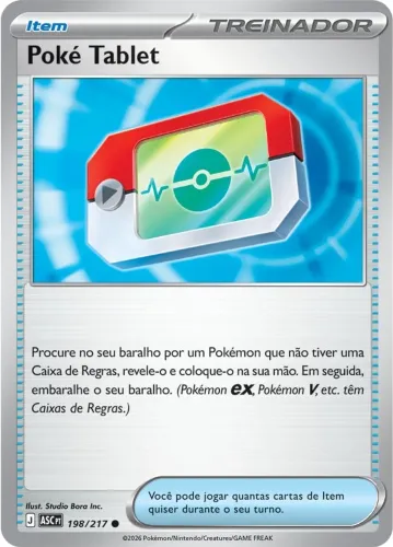 Poké Tablet 198/217 - Treinador Item - Pokémon TCG - Oficial
