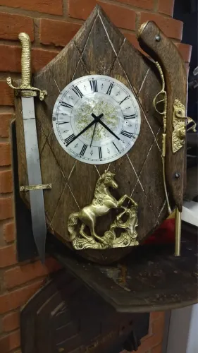Relógio de Parede Decorativo estilo brasão
