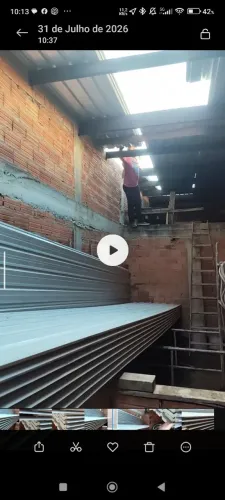 4 telhas sanduíche novas