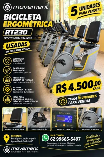 Bicicleta Ergométrica Movement RT230 - Usada