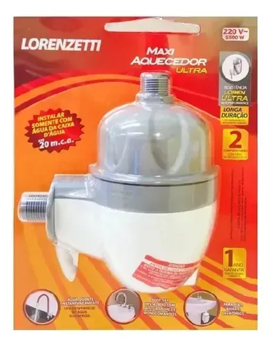 Max aquecedor torneira Lorenzetti