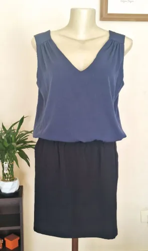 Vestido Seda e Viscose