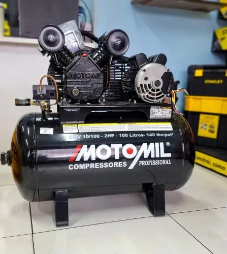 motocompressor de ar 2hp cmv-10 pol 100litro 140lbs monofasico 127/220 entrega gratis