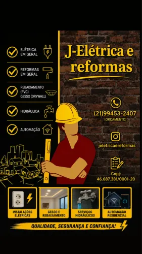 Eletricista e Reformas - Instalações, Reparos, Drywall, Hidráulica e Automação