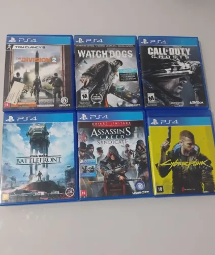 Lote jogos PlayStation 4