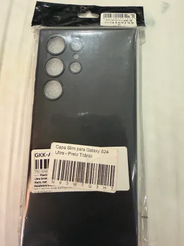 Capa Slim Premium para Samsung Galaxy S24 Ultra Preto Titânio